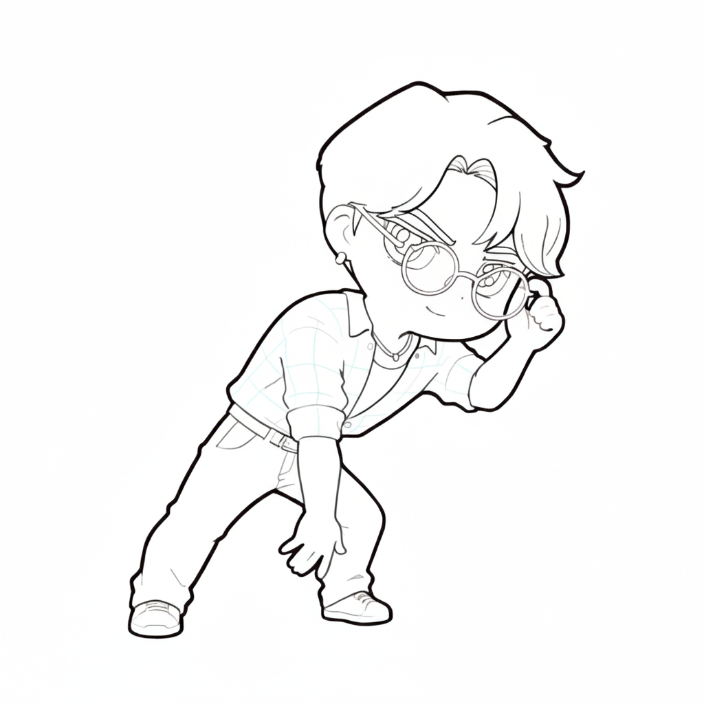 Jinu 7 páginas para colorear gratis para adultos Jinu