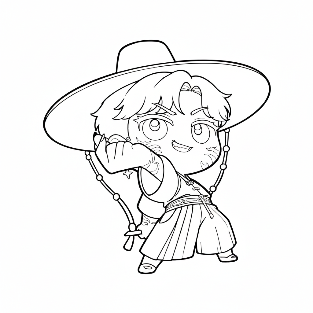 Jinu 2 Jinu páginas para colorear para niños