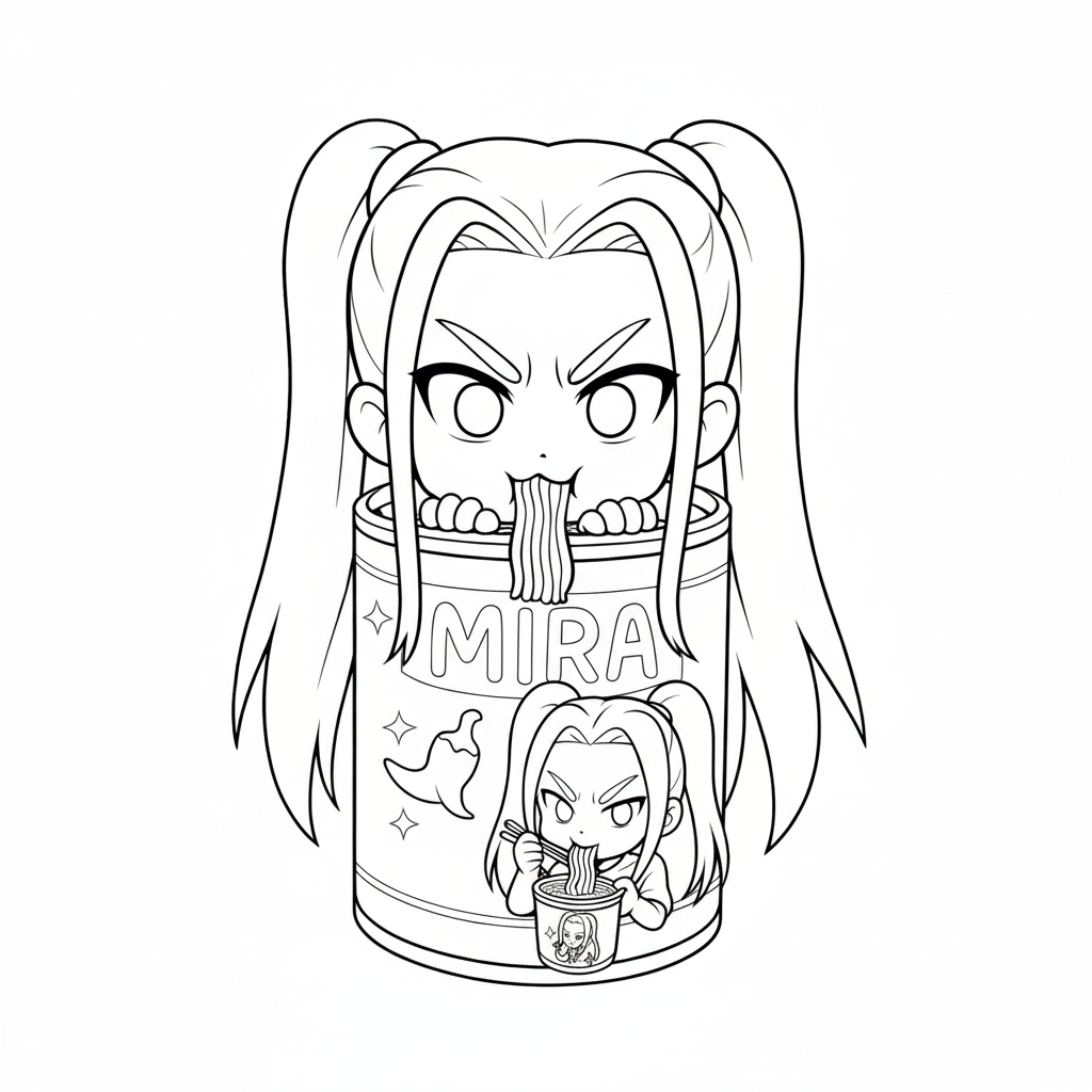 lindas páginas para colorear Mira