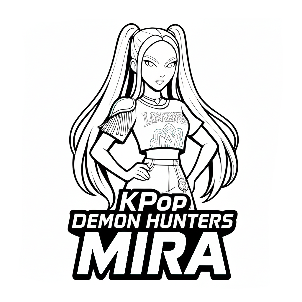 páginas para colorear fáciles de Mira