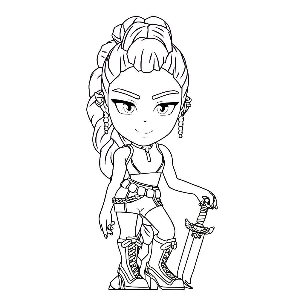 Rumi páginas para colorear para niños