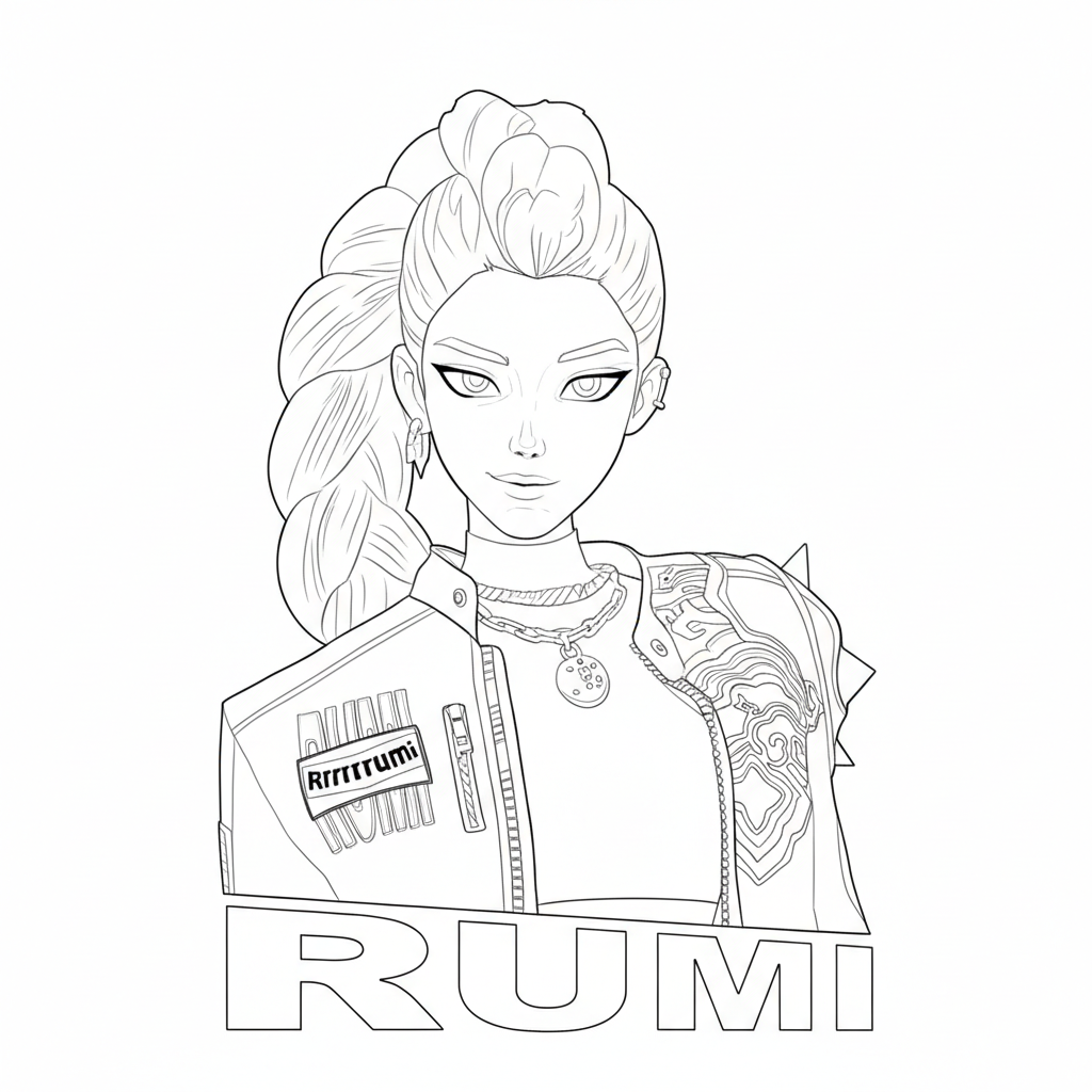 páginas para colorear imprimibles gratis Rumi