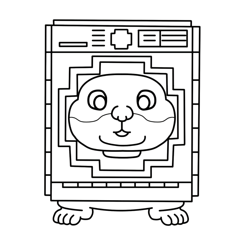 páginas para colorear de árboles Spinny Hammy gratis