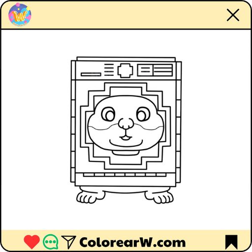 Spinny Hammy para colorear thumbnail