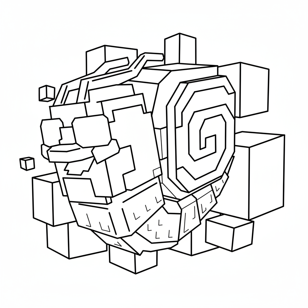 páginas para colorear Tootini Shrimpini imprimibles gratis