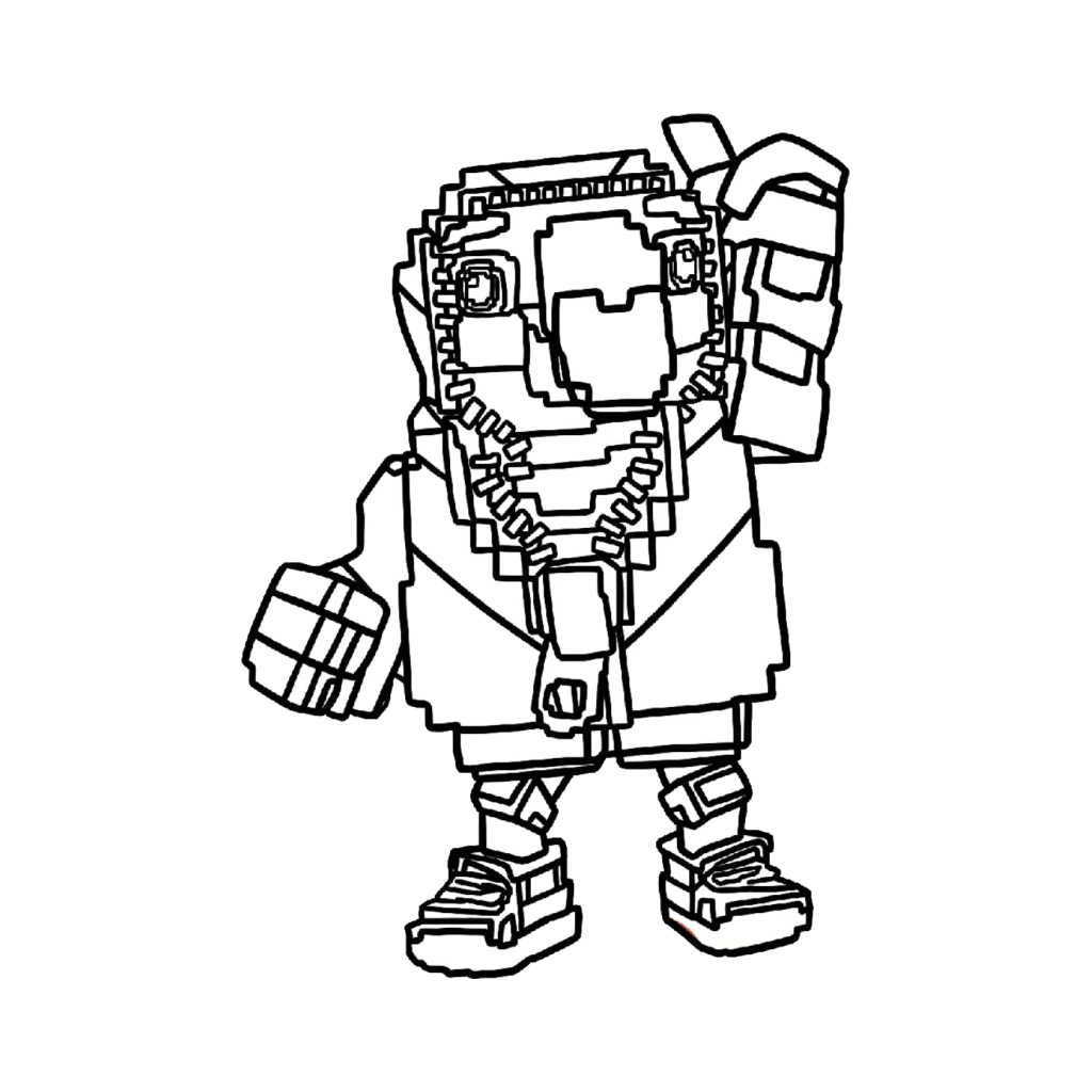 dibujos para colorear grinch Tuff Toucan