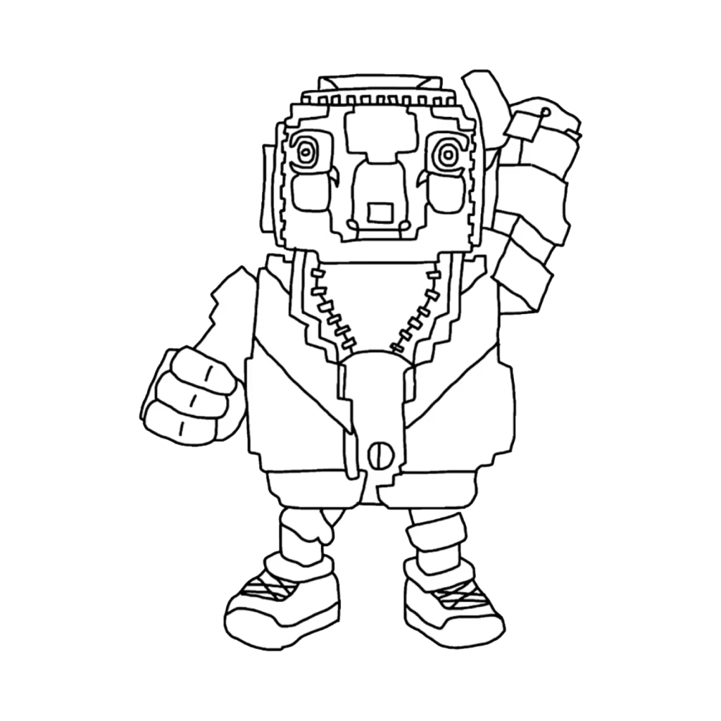 lindas páginas para colorear Tuff Toucan