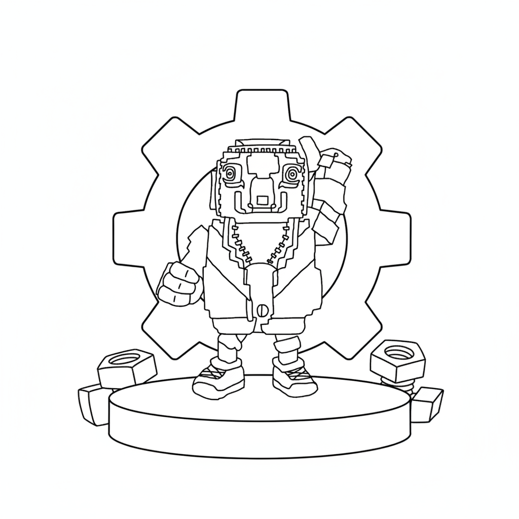 páginas para colorear para niños Tuff Toucan