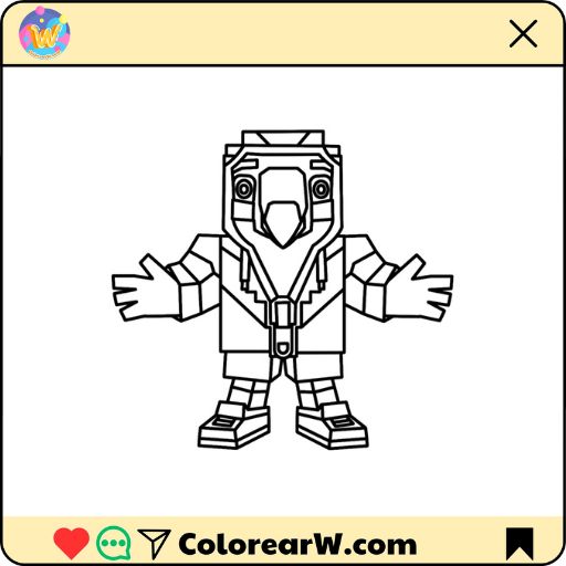 Tuff Toucan para colorear thumbnail