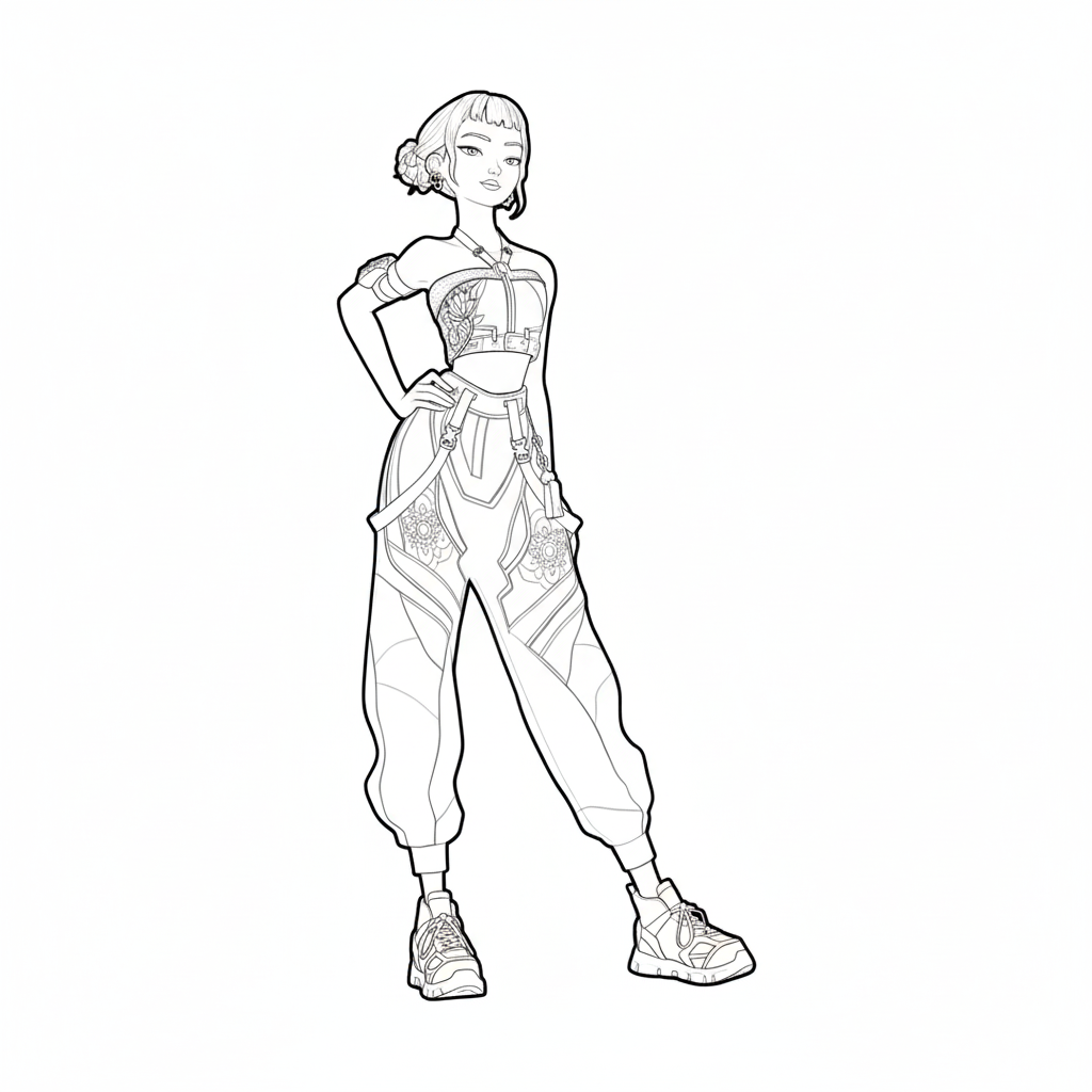 Zoey páginas para colorear para niños