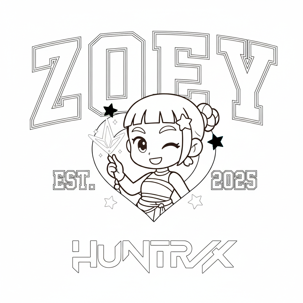 páginas para colorear Zoey imprimibles gratis 1