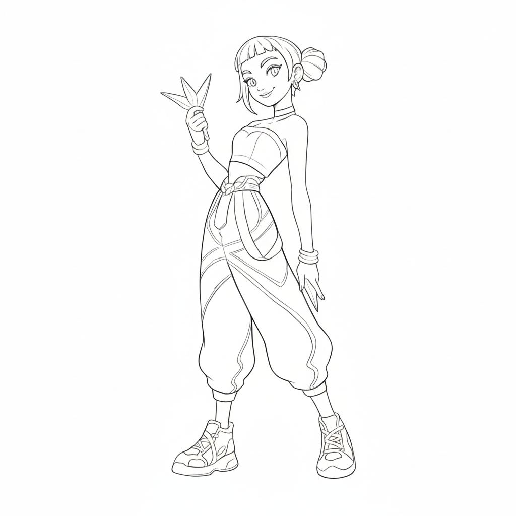 Zoey páginas para colorear fáciles