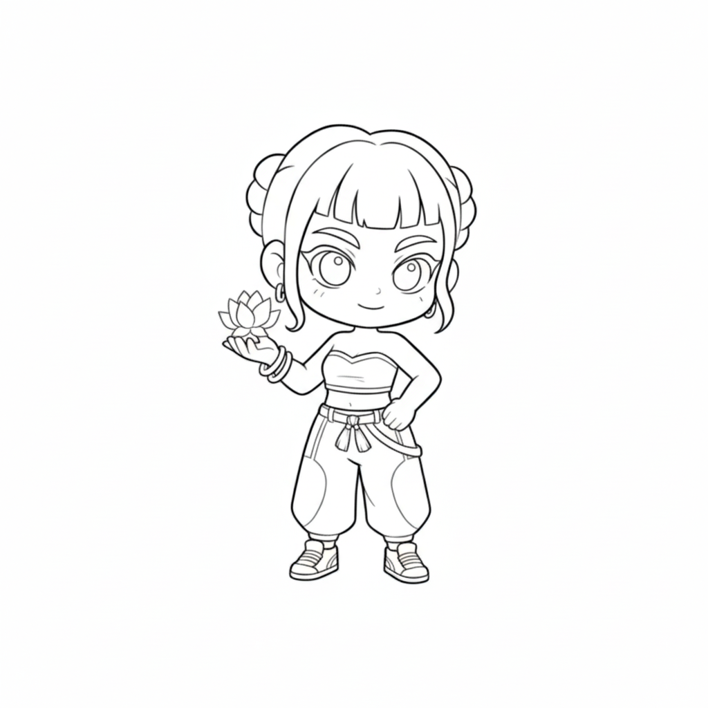 lindas páginas para colorear Zoey