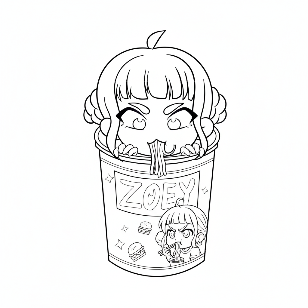 páginas para colorear para adultos Zoey