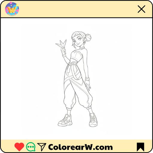 Zoey para colorear thumbnail