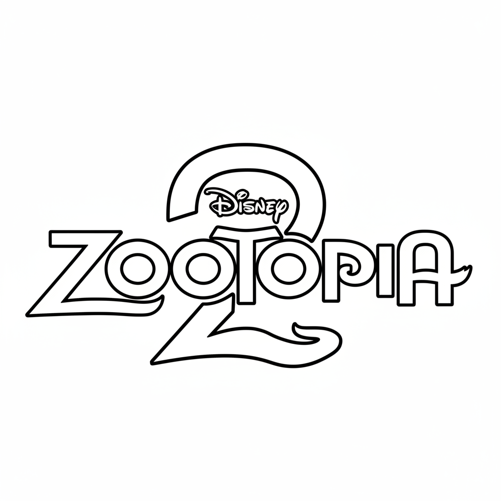 Zootopia 2 páginas para colorear de adornos