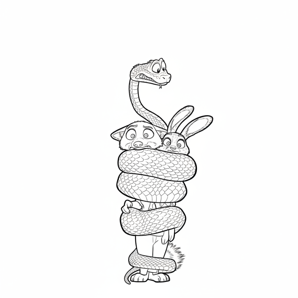 dibujos para colorear Zootopia 2