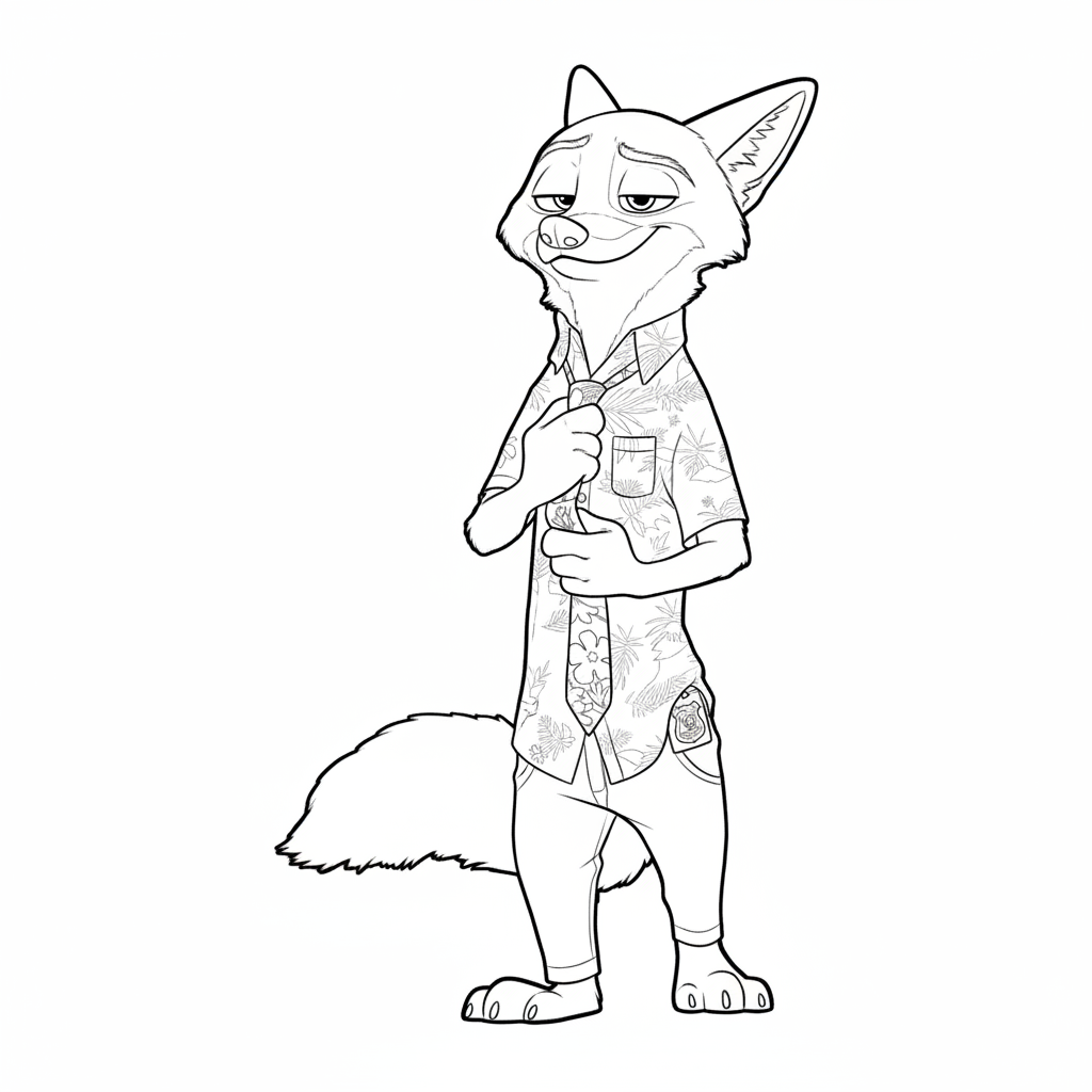 Zootopia 2 páginas para colorear gratis