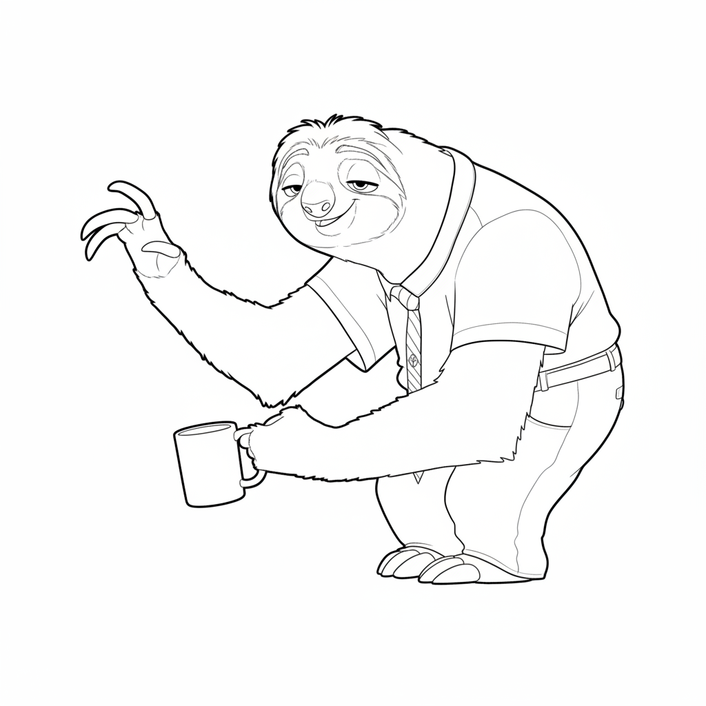 Zootopia 2 páginas para colorear pdf