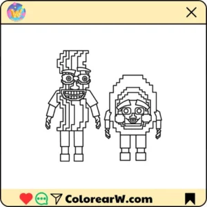 Bacuru and Egguru para colorear thumbnail