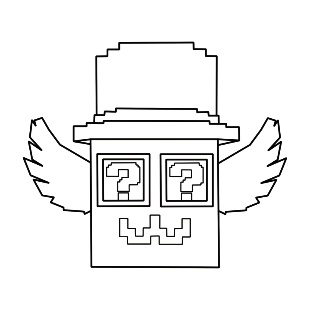 Admin Lucky Block adornos para colorear 3