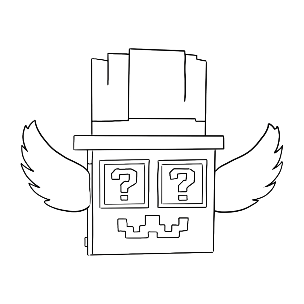 lindas páginas para colorear Admin Lucky Block