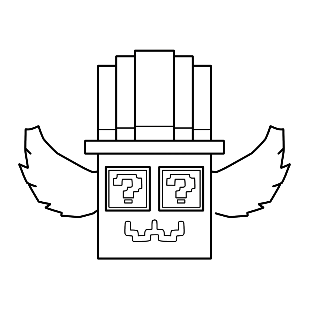 colorear páginas de Admin Lucky Block