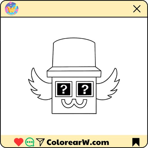 Admin Lucky Block para colorear thumbnail