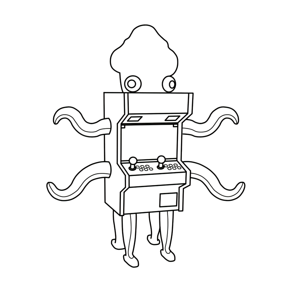 Arcadopus 3 colorear páginas de Arcadopus