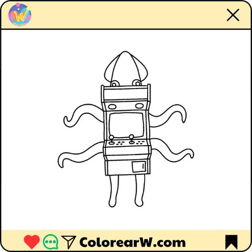 Arcadopus para colorear thumbnail