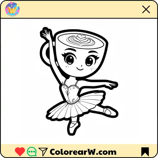 Ballerina Cappucina para colorear thumbnail