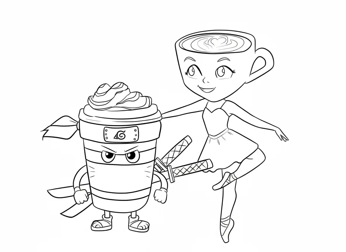 Ballerina Cappucina páginas para colorear gratis