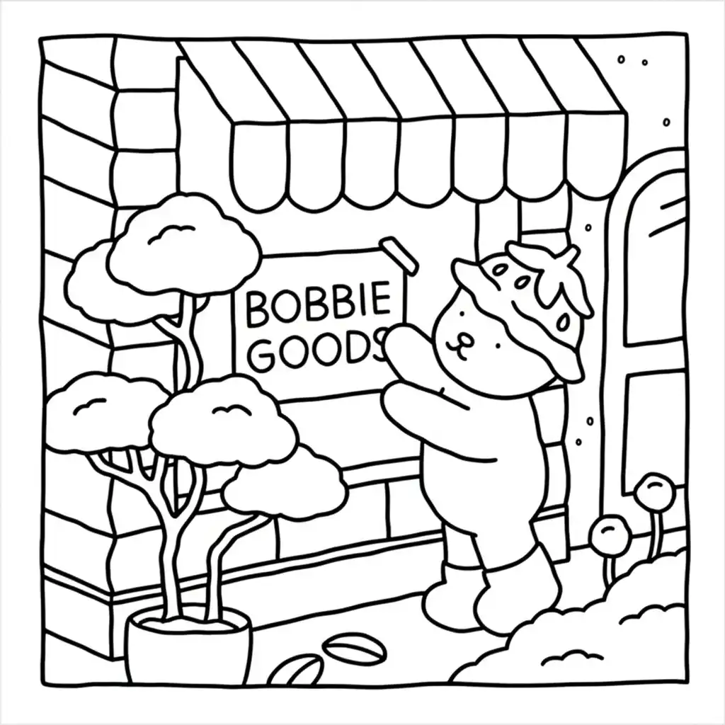 Bobbie Goods adornos para colorear