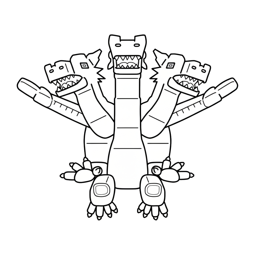 páginas para colorear gratis Hydra Dragon Cannelloni pdf