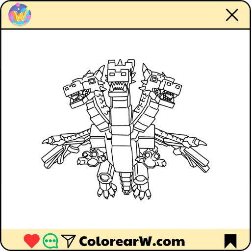 Hydra Dragon Cannelloni para colorear thumbnail