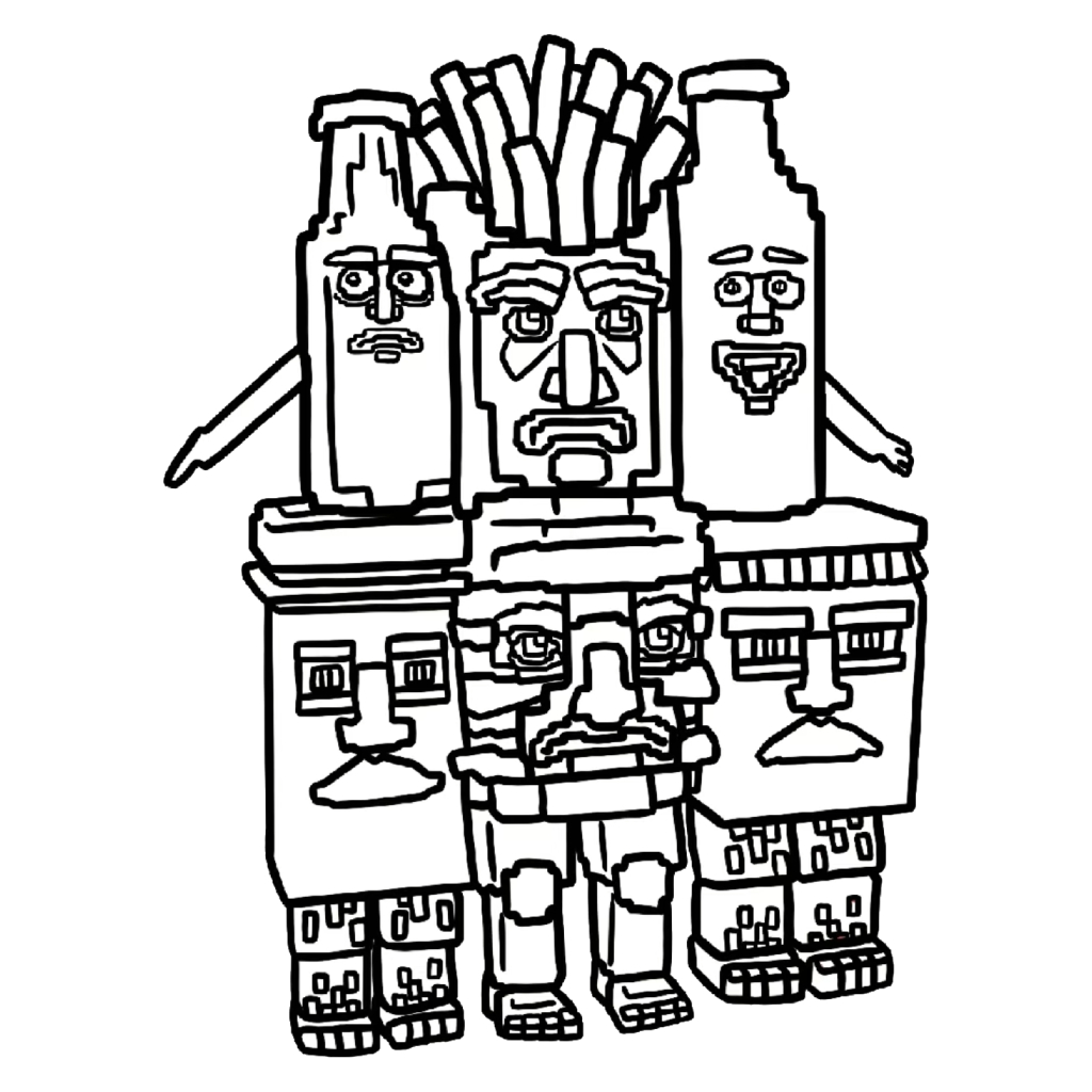 La Food Combinasion dibujos para colorear