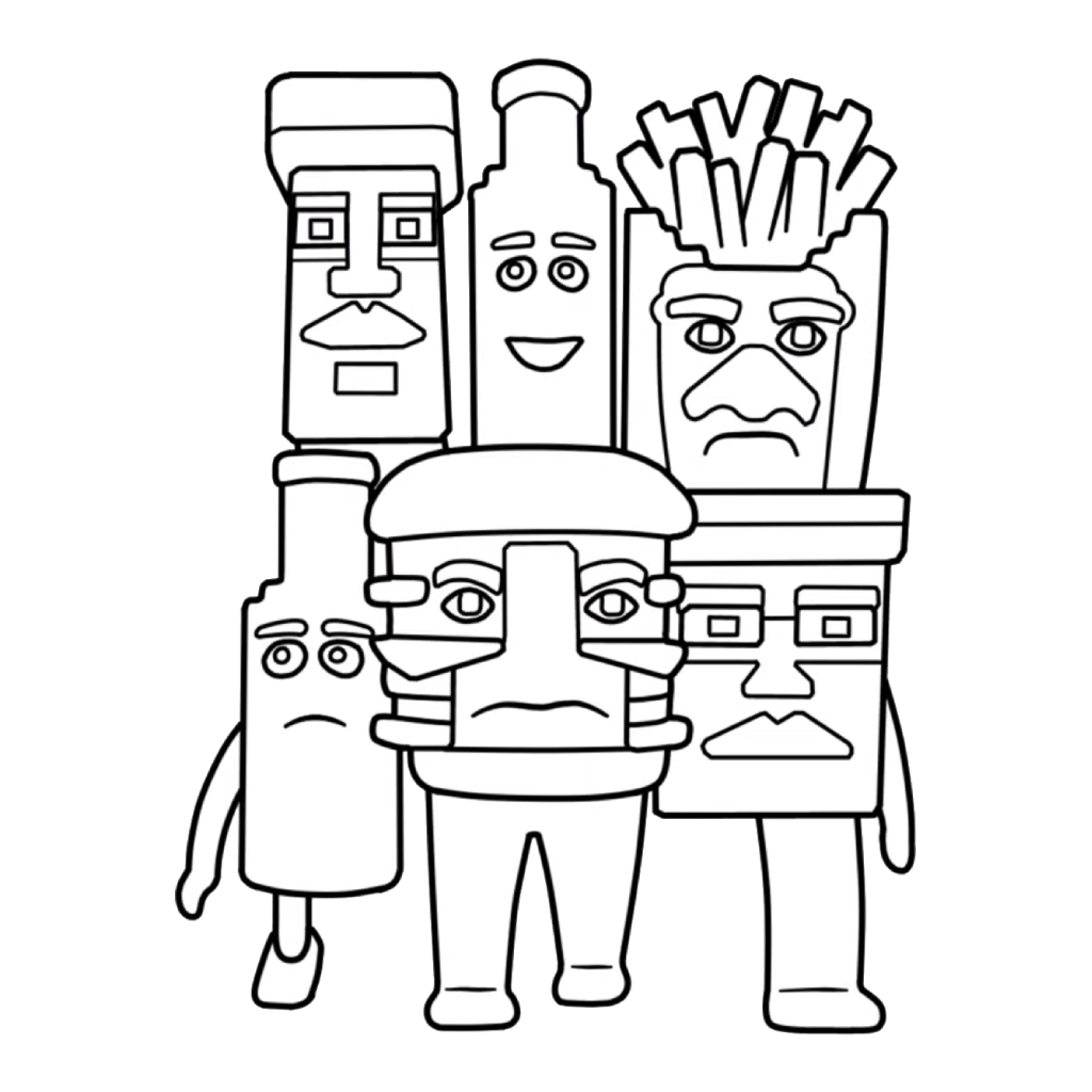 La Food Combinasion páginas para colorear gratis