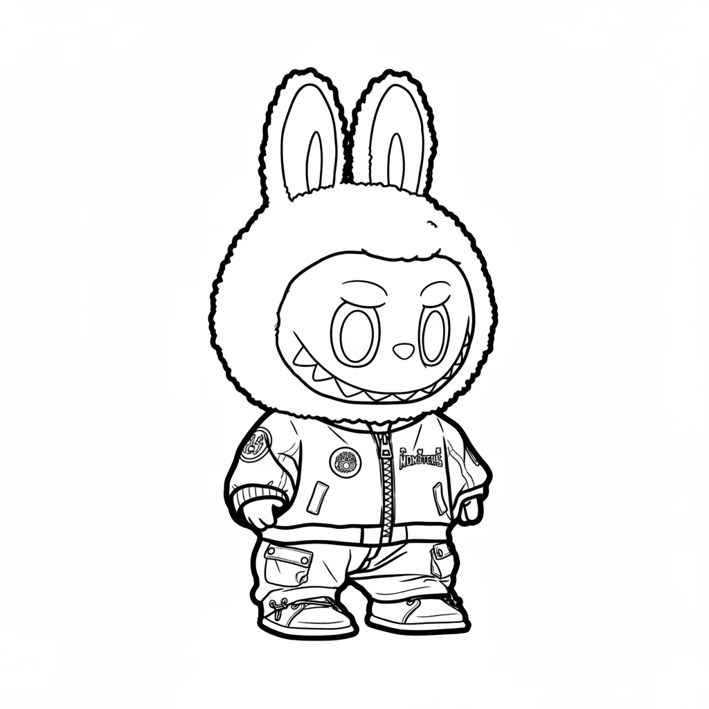 Labubu páginas para colorear gratis