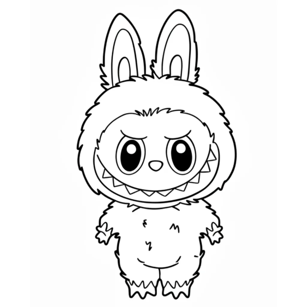 Labubu páginas para colorear para imprimir gratis