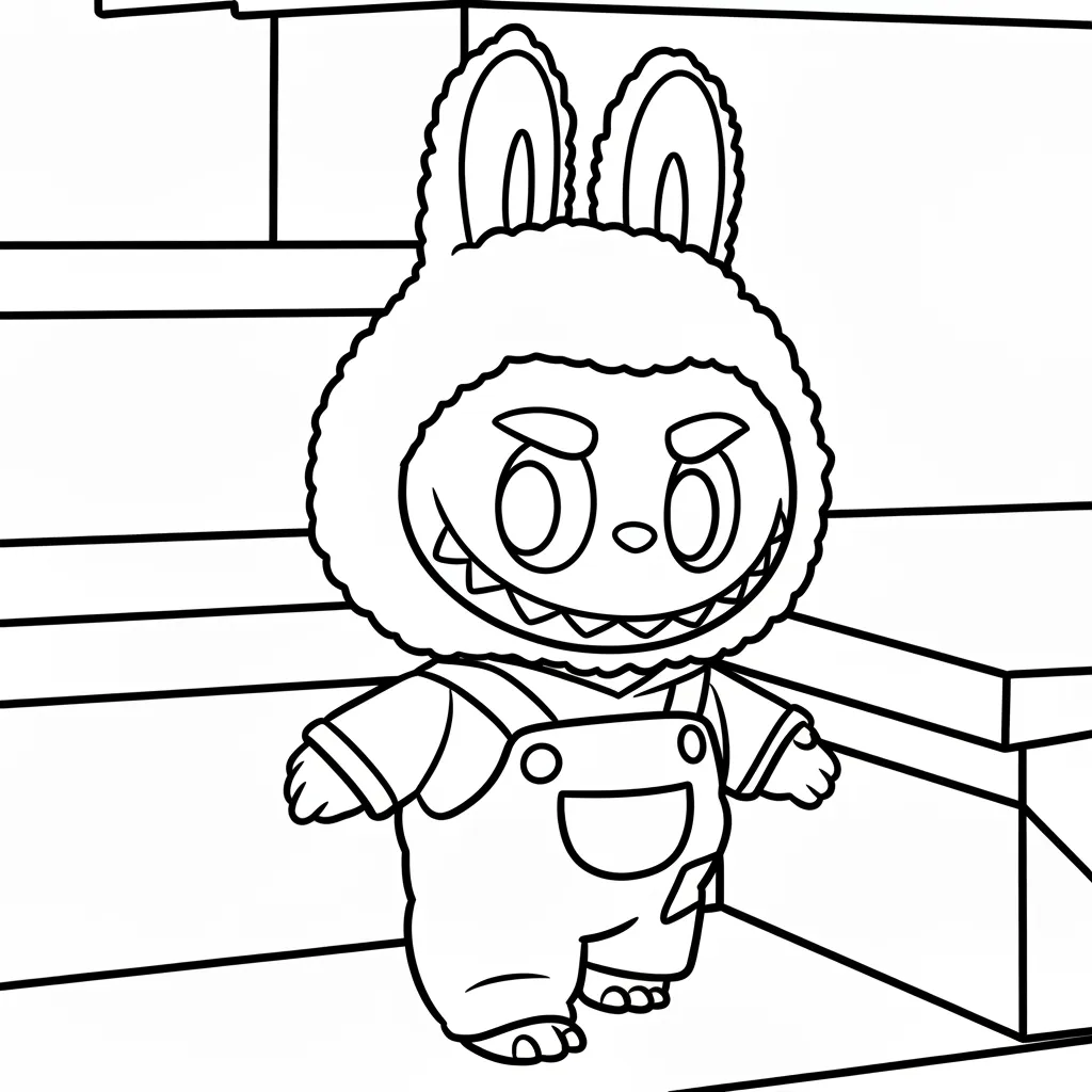 dibujos para colorear grinch Labubu