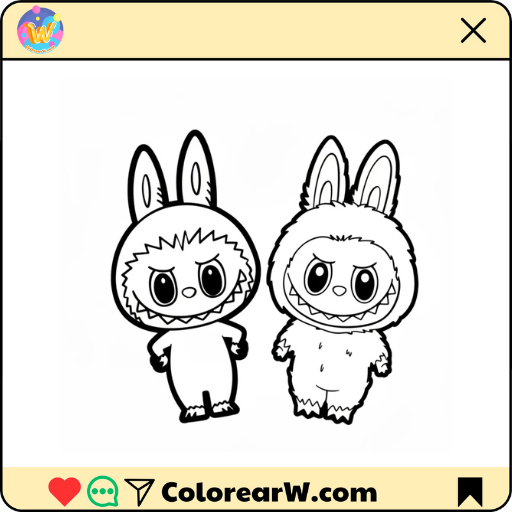 Labubu para colorear thumbnail