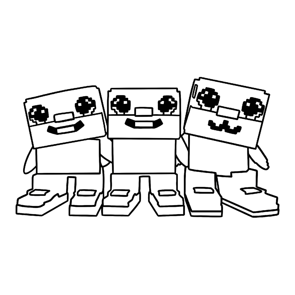 páginas para colorear para Los Trios