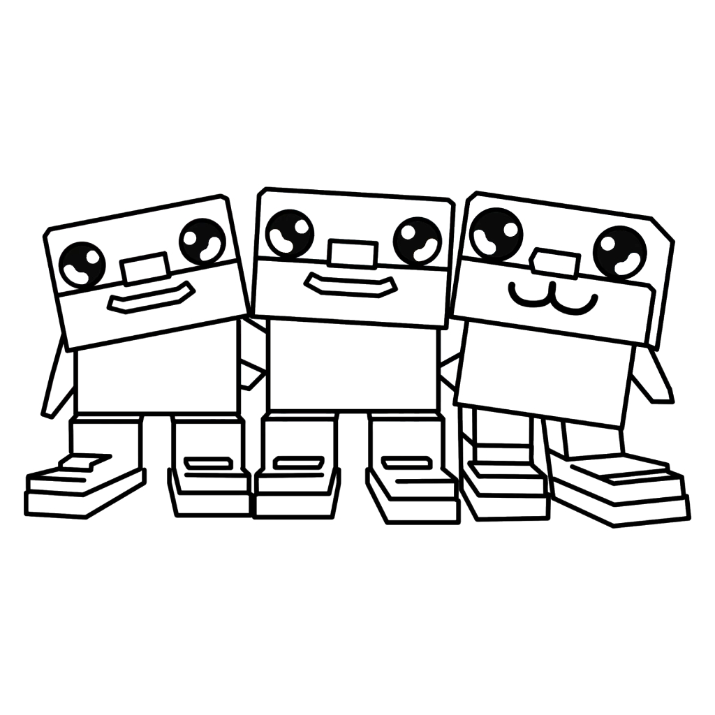 páginas para colorear de preescolar Los Trios