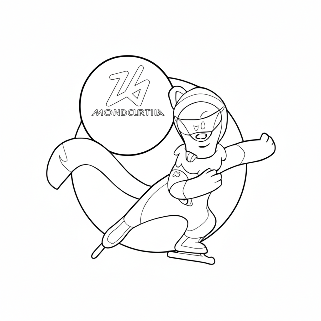 Olympic Winter Games 2026 páginas para colorear gratis