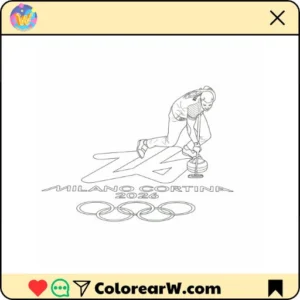 Olympic Winter Games 2026 para colorear thumbnail