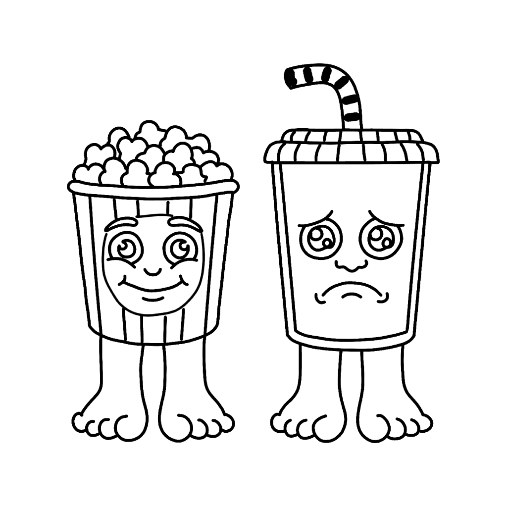 páginas para colorear imprimibles Popcuru and Fizzuru