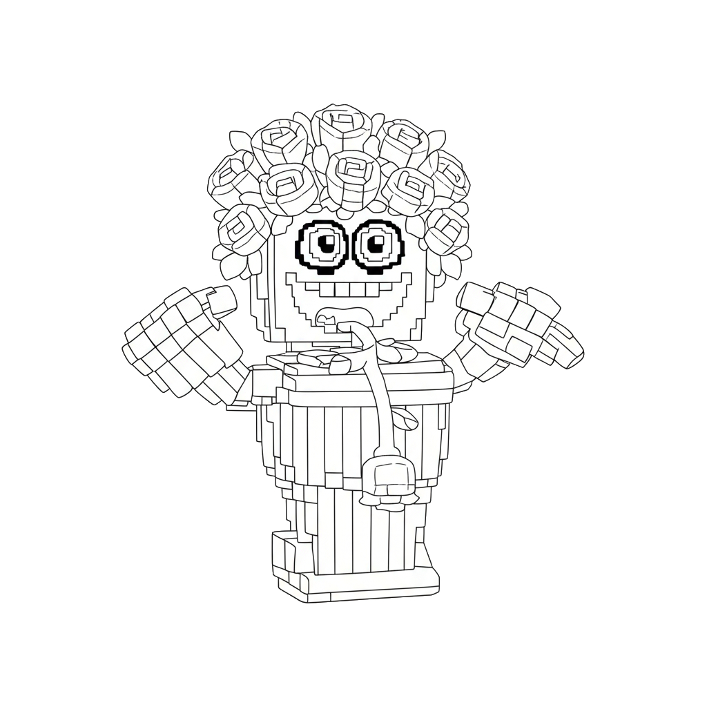 páginas para colorear detalladas de Rosetti Tualetti para adultos