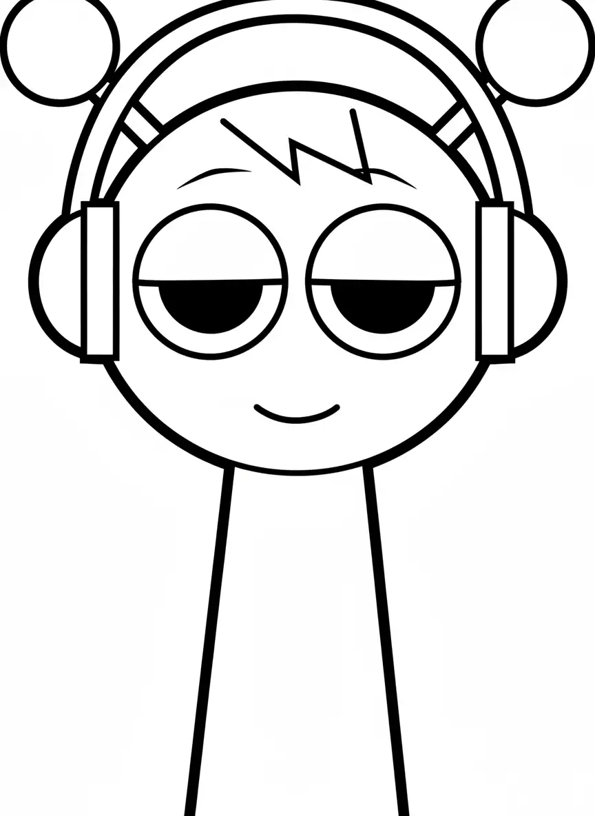 Sprunki páginas para colorear imprimibles