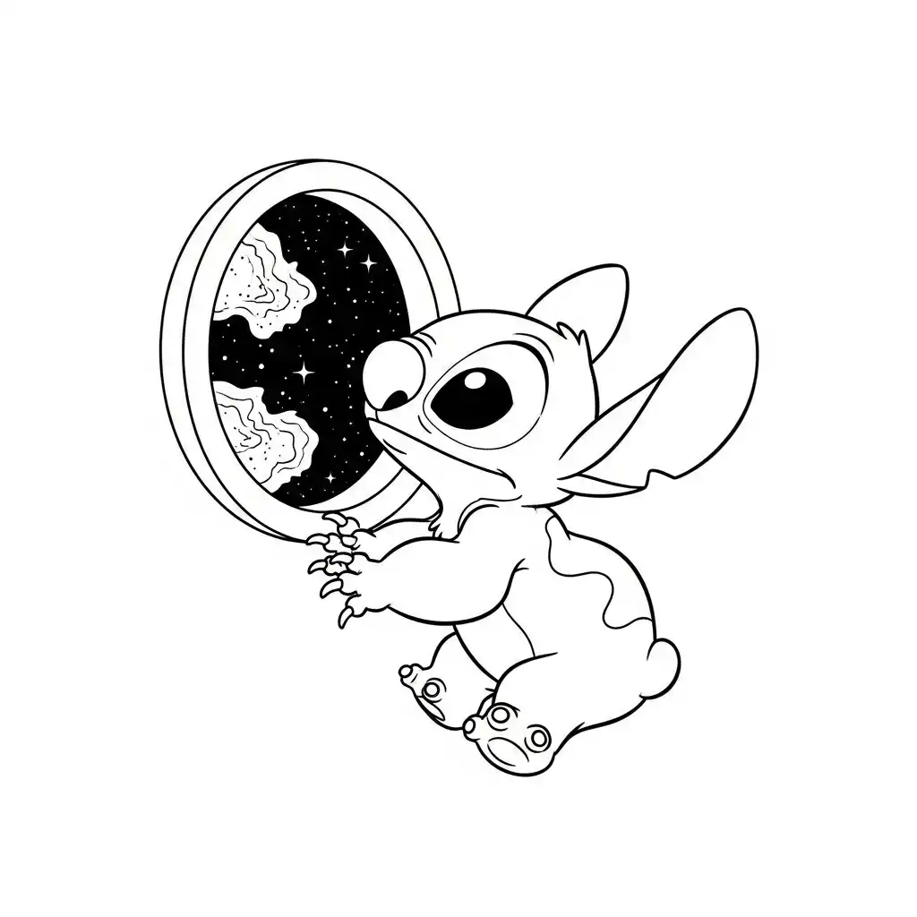 dibujos para colorear grinch Stitch