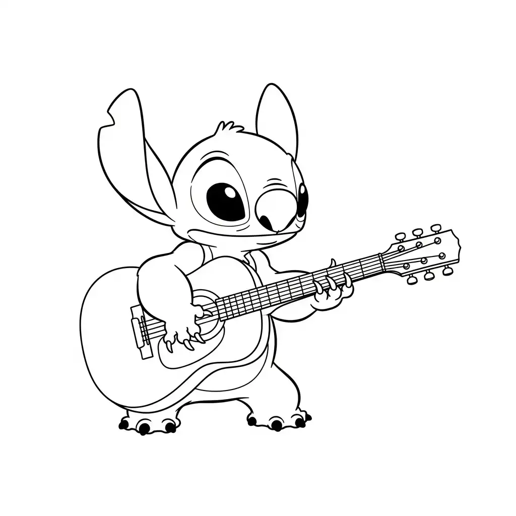 Stitch páginas para colorear para adultos